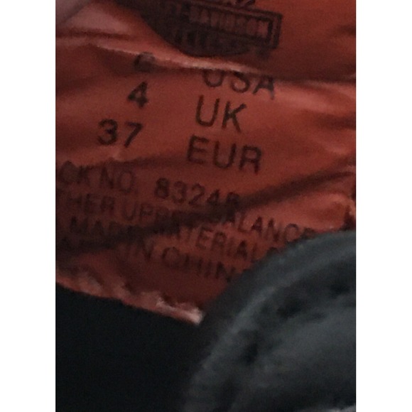 Harley Davidson Buckle Loafer Casual Shoe Black Leather Women's 6 EUR 37 - Picture 8 of 10